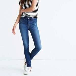 Madewell Jeans Women's Size 25 Blue Medium Wash Denim 9" Mid Rise Skinny Western